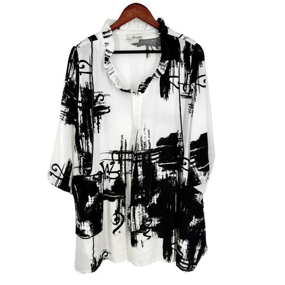 Moonlight by Y & S Medium Wearable Art to Wear Artsy Shirt Top Abstract Mature - Picture 1 of 7
